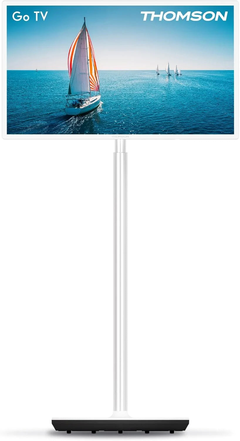 THOMSON 32 cale (81 cm) Go TV, przenośny telewizor Android – HD Ready (1366x768), sterowanie głosowe, Bluetooth 5.1, Wi-Fi, funkcja punktu dostępowego, do 4 godzin pracy na baterii – 32HA4M44