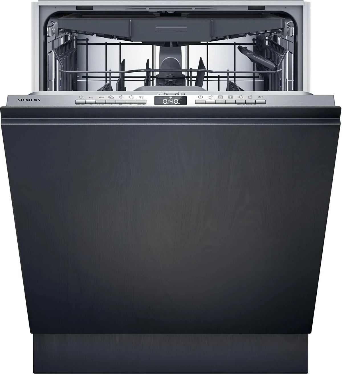 Siemens SN43ES14VE, iQ300 Smarter Geschirrspüler, Unterbau-Spülmaschine mit Besteckschublade, 60 cm, automatische Türöffnung dank autoOpen dry, besonders leise mit iQdrive-Motor, aquaStop, Edelstahl(vollintegriert/energy class "B"/Iq300)