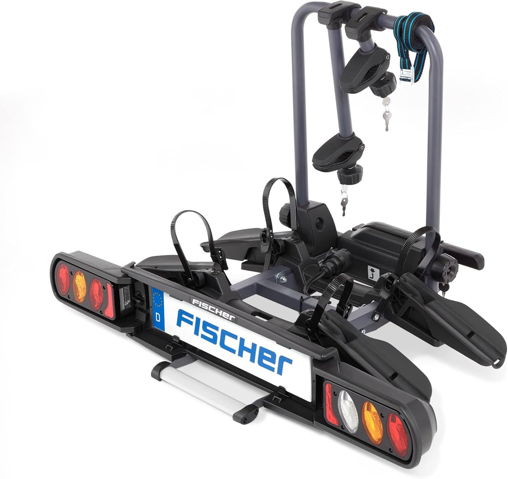 Fischer 126001 Bagażnik, Czarny, Na 2 Rowery