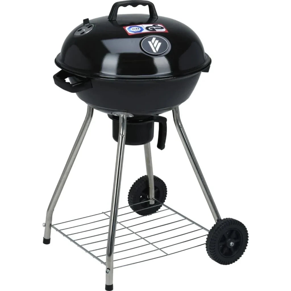 Grill węglowy na kółkach czarny 45 cm Progarden