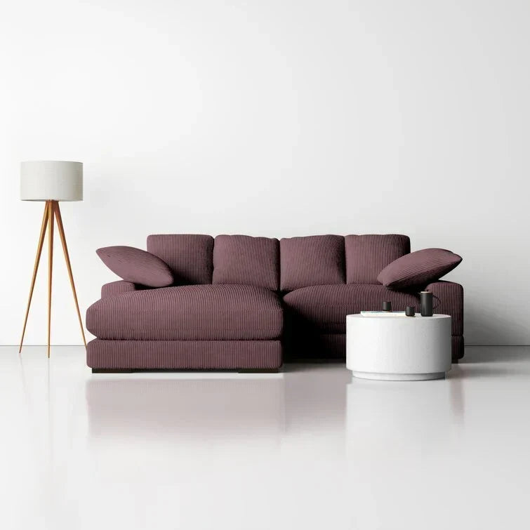 Sofa z odwracalnym szezlongiem o szerokości 106 cali