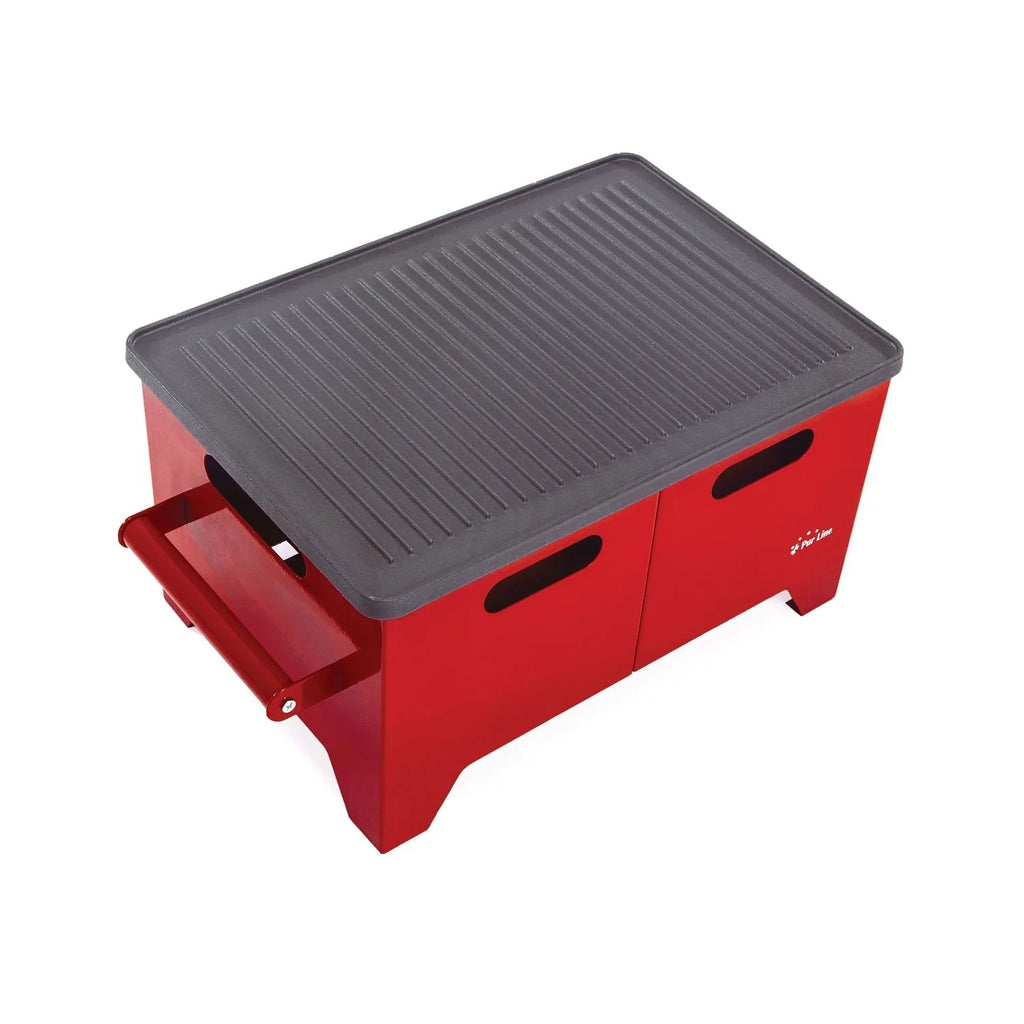 Grill Etanolowy 1.2l Czarny Stalowy z Żeliwną Płytą