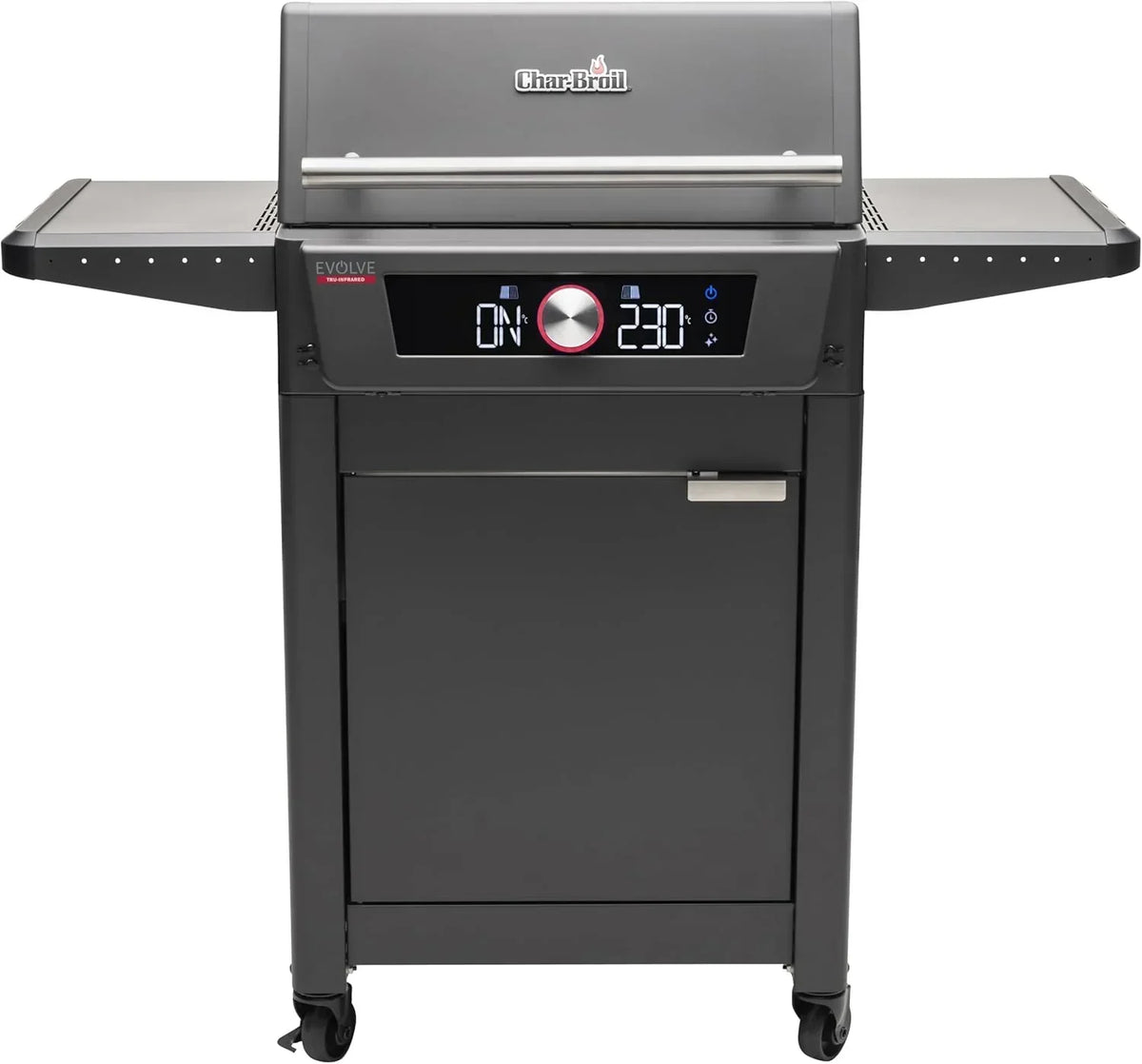 Char-Broil SMART-E Elektryczny grill z E-POWER 90-370°C, precyzyjną kontrolą temperatury, funkcją czyszczenia – Optymalny do gotowania na świeżym powietrzu, do ogrodu i na patio