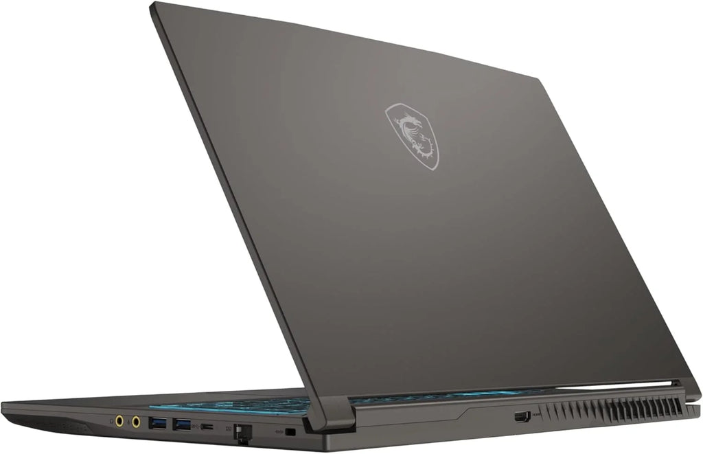 MSI Thin 15 B12UC-1842XES - Laptop 15,6" Full HD (Intel Core i5-12450H, 16 GB RAM, 512 GB SSD, NVIDIA RTX 3050, Bez systemu operacyjnego) Kolor szary - Klawiatura QWERTY hiszpańska