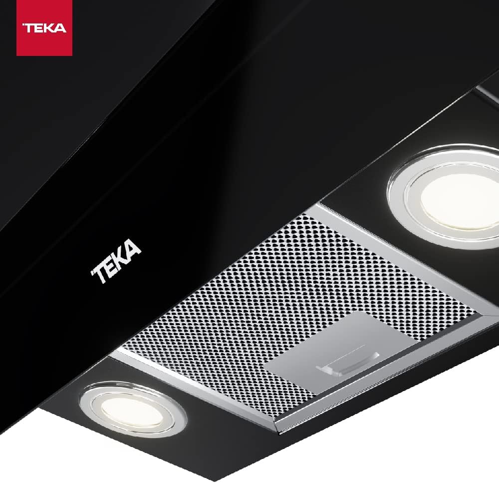 TEKA Okap Kominowy 70 cm, Podwójny Silnik EcoPower, Pochłanianie Obwodowe, 3+1 Prędkości Fresh Air Pochłanianie 98m3 Hałas 61dB 2 LED DVT 78660 TBS