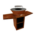 Grill Corten Z Płytą Do Smażenia 60 Cm