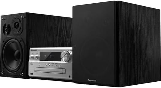 Panasonic SC-PMX802E-S Zestaw Stereo, Czarny/Srebrny, 120 W
