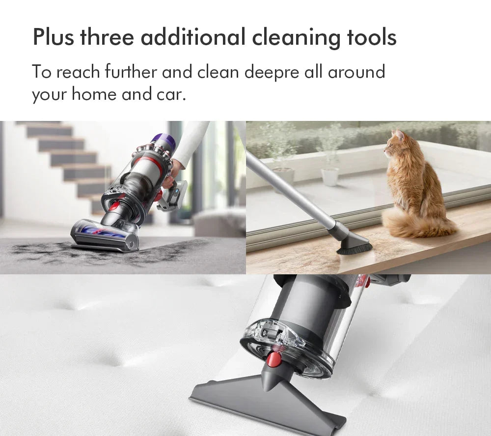 2026 Dyson V11 Extra Bezprzewodowy Odkurzacz Pionowy – Do 60 minut pracy – Wykończenie niklowo-czerwone