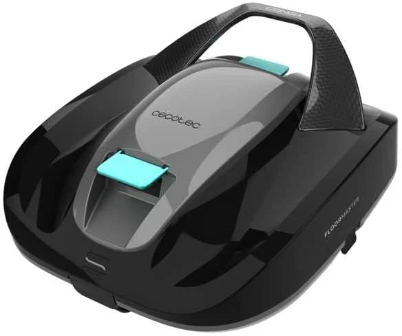 Cecotec Robot Odkurzacz Basenowy Bezprzewodowy Conga Pooldroid 2000 FloorMaster. Czas pracy 100 min, basen bez nachyleń, do 80m2, maksymalna głębokość 2,5m, pojemność 2,5L, filtr o wysokiej wydajności