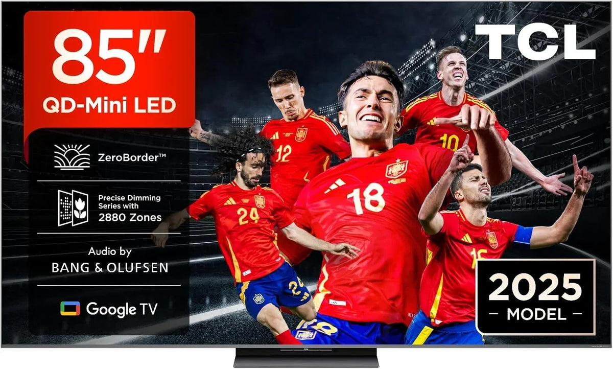 Telewizor TCL 98Q6C 98 cali QD-Mini LED 4K Smart TV, 1000 nitów, 144Hz Motion Clarity Pro, Onkyo 2.1, Game Master, FreeSync, Google TV, Dolby Vision IQ i Atmos