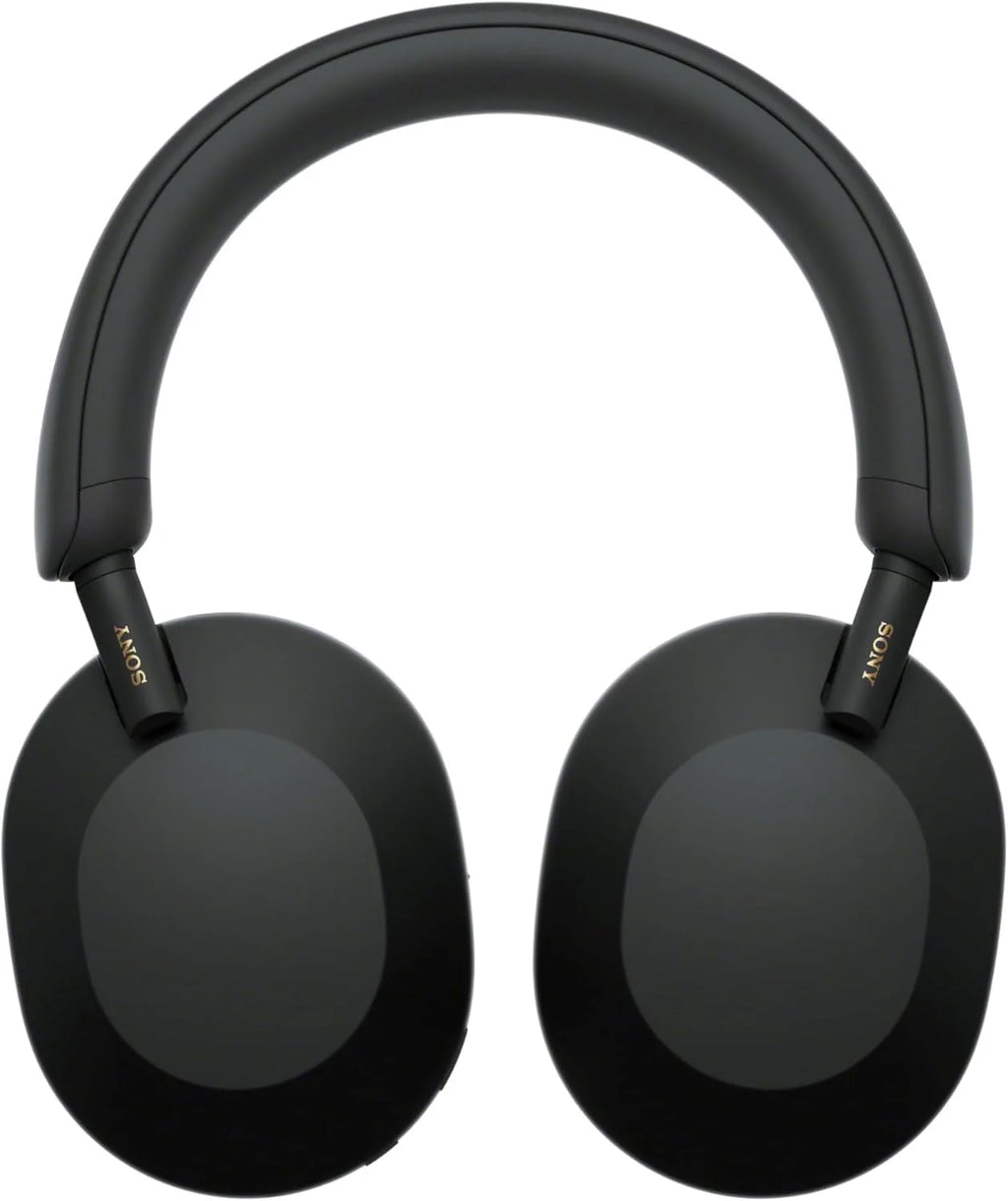 Sony WH-1000XM5 ANC Bezprzewodowe słuchawki nauszne z redukcją hałasu, Bluetooth, krystalicznie czystą jakością rozmów, Hi-Res, do 30 godzin pracy na baterii, szybkie ładowanie, Alexa i Asystent Google, iOS i Android - Czarne