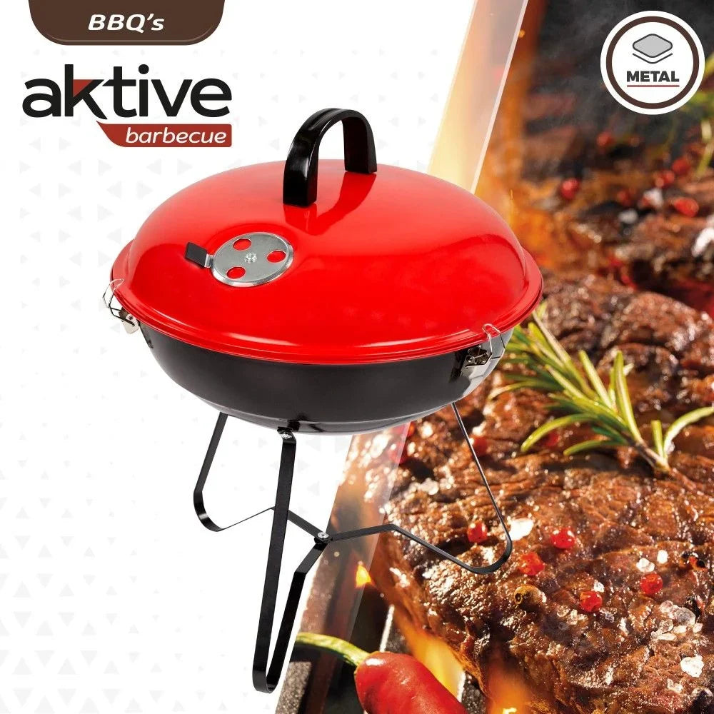 Okrągły Grill Z Pokrywką Aktive