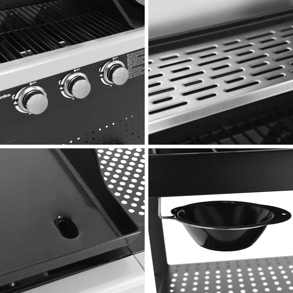 Grill gazowy Vesuvio Duo – 3 palniki + płyta 3 palniki