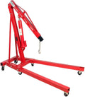 2026 Składany Żuraw Silnikowy 2 Tony, Podnośnik Hydrauliczny Dragway Tools Cherry Picker, Dźwig Warsztatowy z 6 Obrotowymi Kółkami