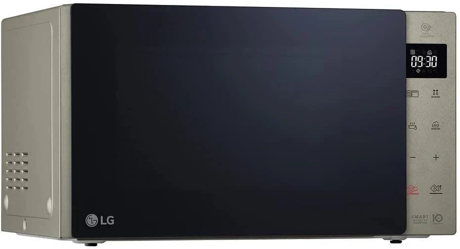 LG MH6535GIS Kuchenka mikrofalowa z technologią Inverter i kwarcowym grillem, pojemność 25 litrów, moc 1000 W, programy automatyczne, regulowane poziomy mocy dla optymalnego gotowania i funkcja EasyClean, czarna