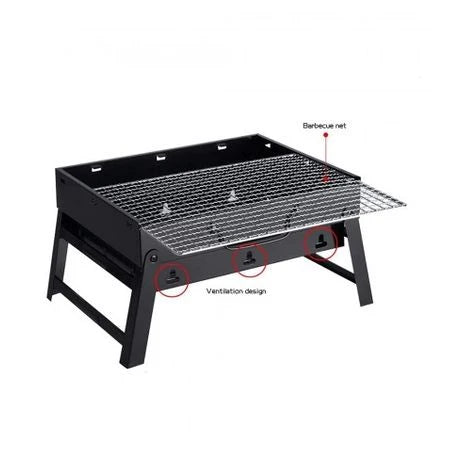 Przenośny składany grill węglowy BBQ 35x27x20cm