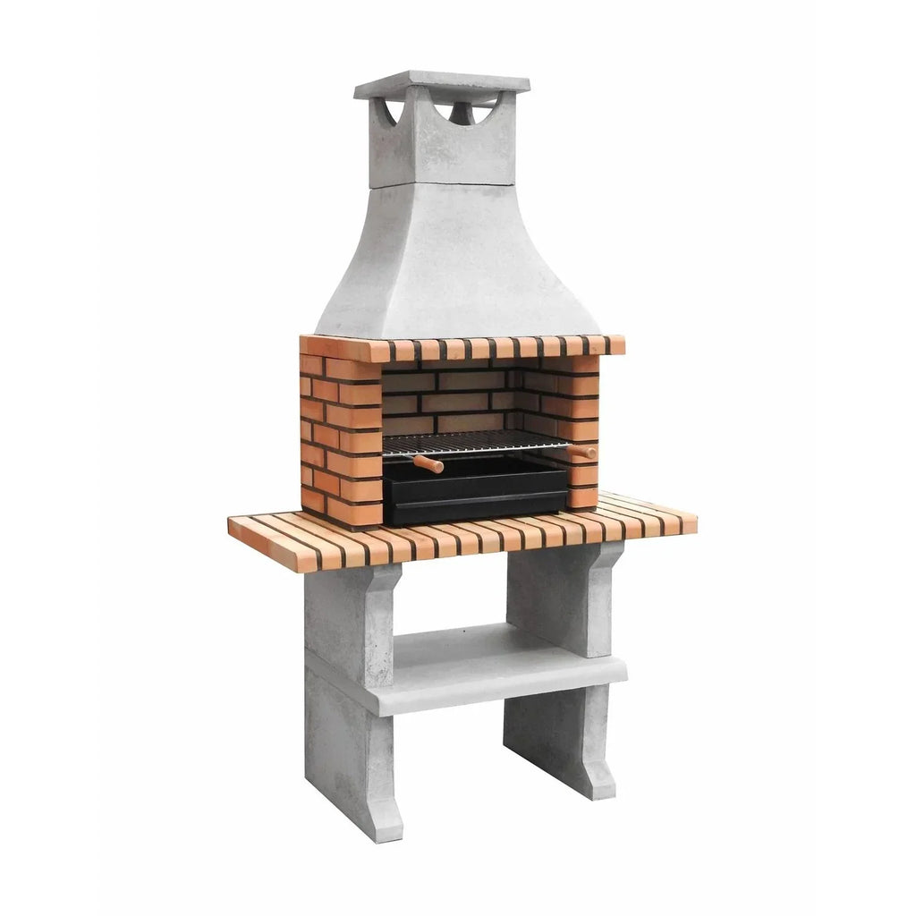 Grill neapolitański XL z 2 mini ławkami Movelar z paleniskiem