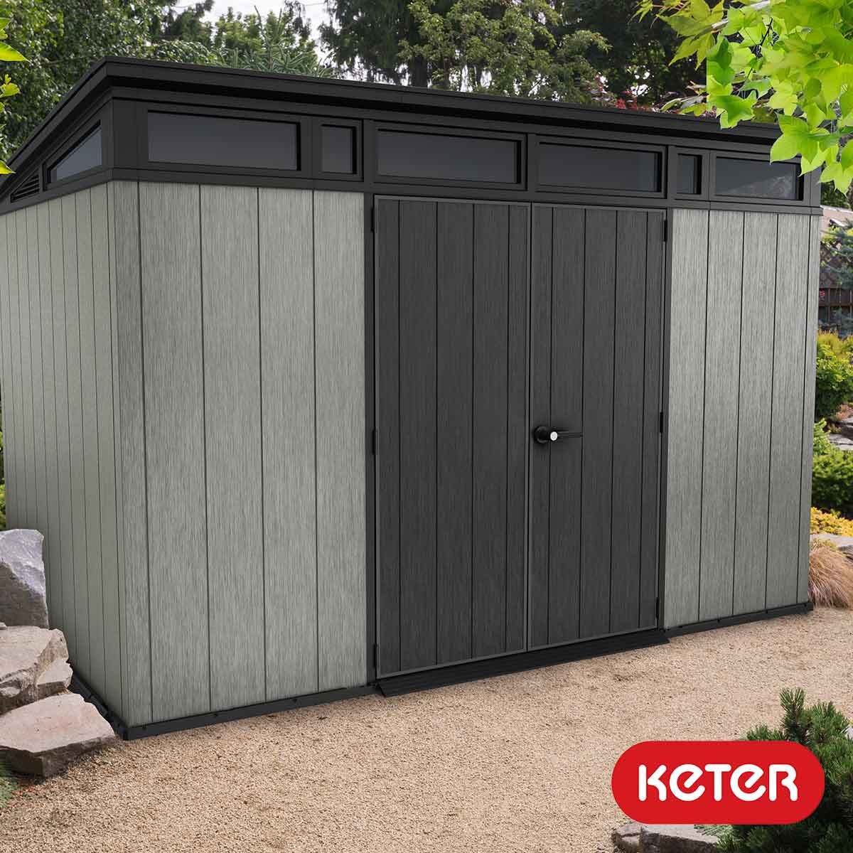 Keter Artisan 2026 Ogrodowa szopa 11 x 7 stóp (3,4 x 2,1 m) – Eleganckie i solidne rozwiązanie do przechowywania na zewnątrz