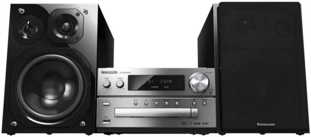 Panasonic SC-PMX802E-S Zestaw Stereo, Czarny/Srebrny, 120 W