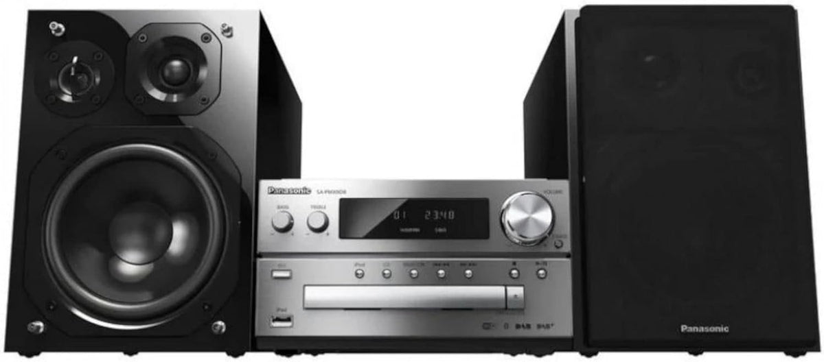 Panasonic SC-PMX802E-S Zestaw Stereo, Czarny/Srebrny, 120 W