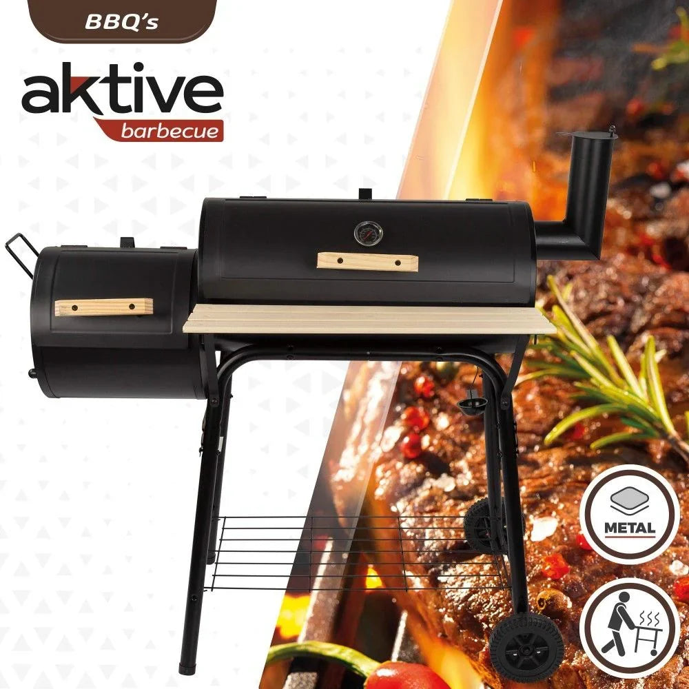Grill węglowy z wędzarnią Aktive