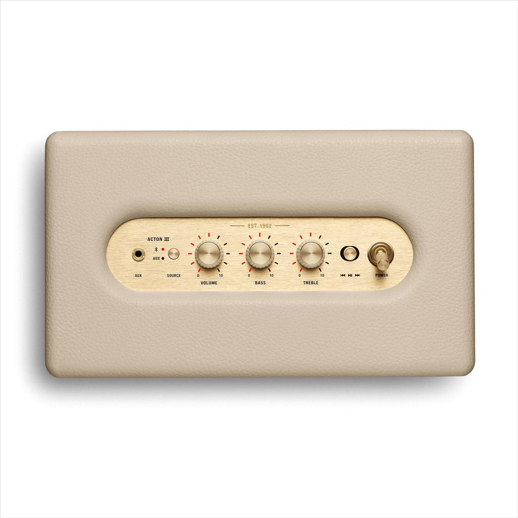 Marshall Acton Iii 1006005 Głośnik Bluetooth, Beżowy, 24,7 x 412 x 27,6 cm