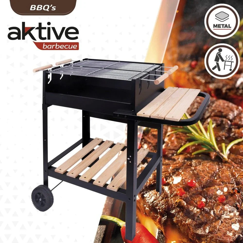 Podwójny Grill Węglowy Aktive Barbacoa Drewno