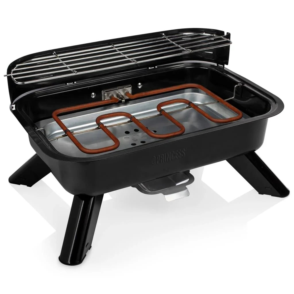 Grill hybrydowy Barbacoa 2000 W Princess, czarny