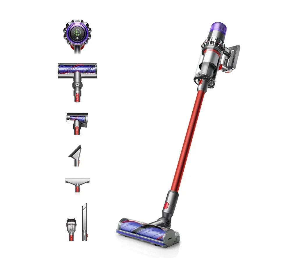 2026 Dyson V11 Extra Bezprzewodowy Odkurzacz Pionowy – Do 60 minut pracy – Wykończenie niklowo-czerwone