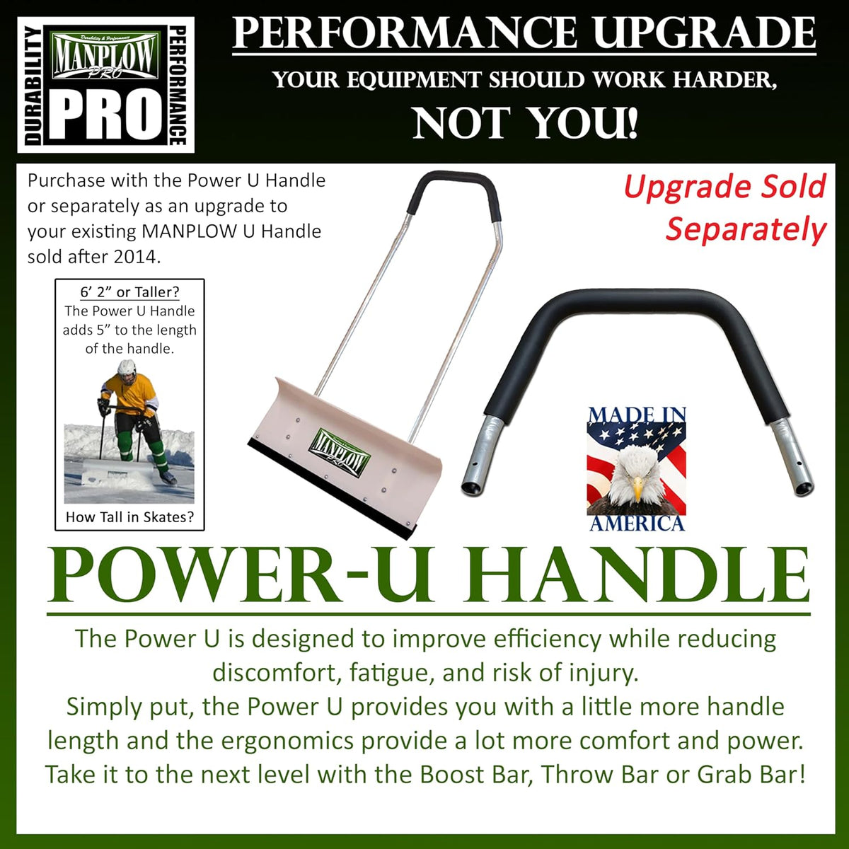 Manplow PRO42 PRO Śnieg Pusher, 106.7 cm