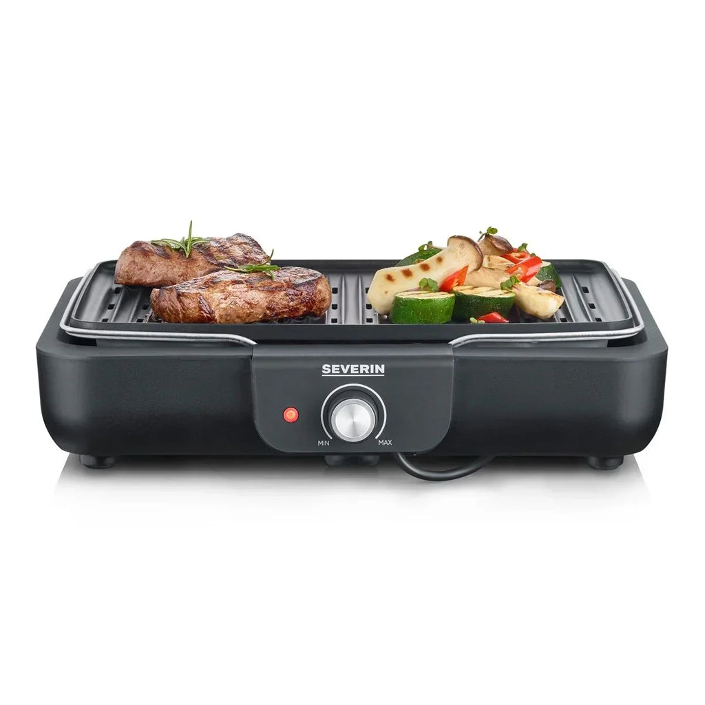 Grill stołowy z płytą grillową Severin PG 8556 - 2300 W czarny