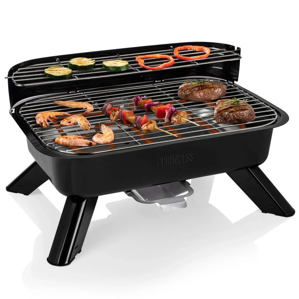 Grill hybrydowy Barbacoa 2000 W Princess, czarny