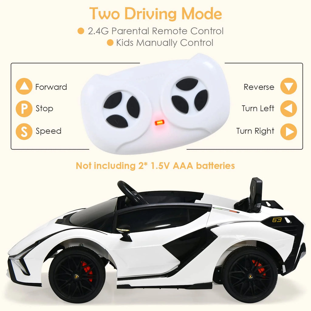 Lamborghini Licencjonowane Elektryczne z Zawieszeniem i Bluetooth